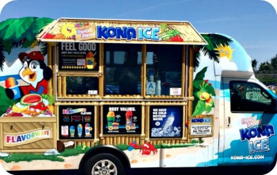 Kona Ice Shave Ice truck will be at the 2022 L.A. Camp Fair at Dodger Stadium