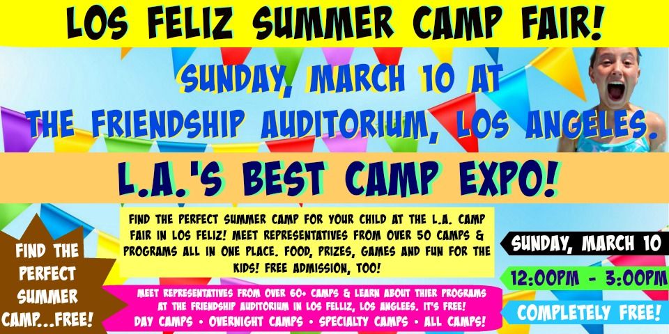 L.A. Summer Camp Fair 2019 Los Feliz Event promotional photo