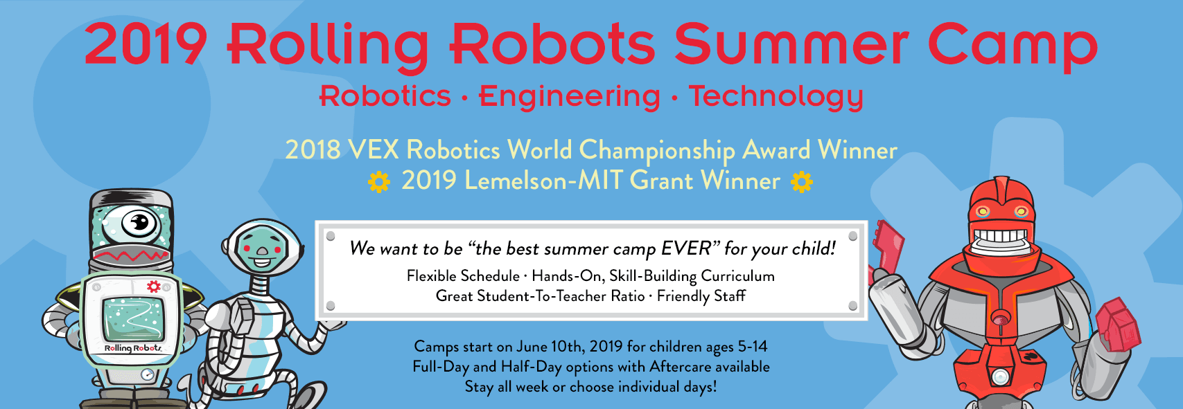 Rolling Robots summer camp 2019 promotional Picture
