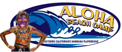 Aloha Beach Camp Summer Day Camp Logo for its 2023 program.