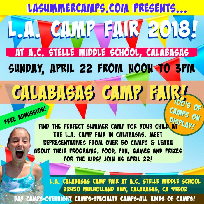 Calabasas Camp Fair at A.C. Stelle Flyer