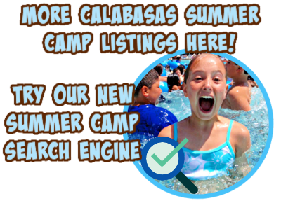 Girl from Calabasas enjoying her summer camp experience in the summing pool in Los Angeles, CA