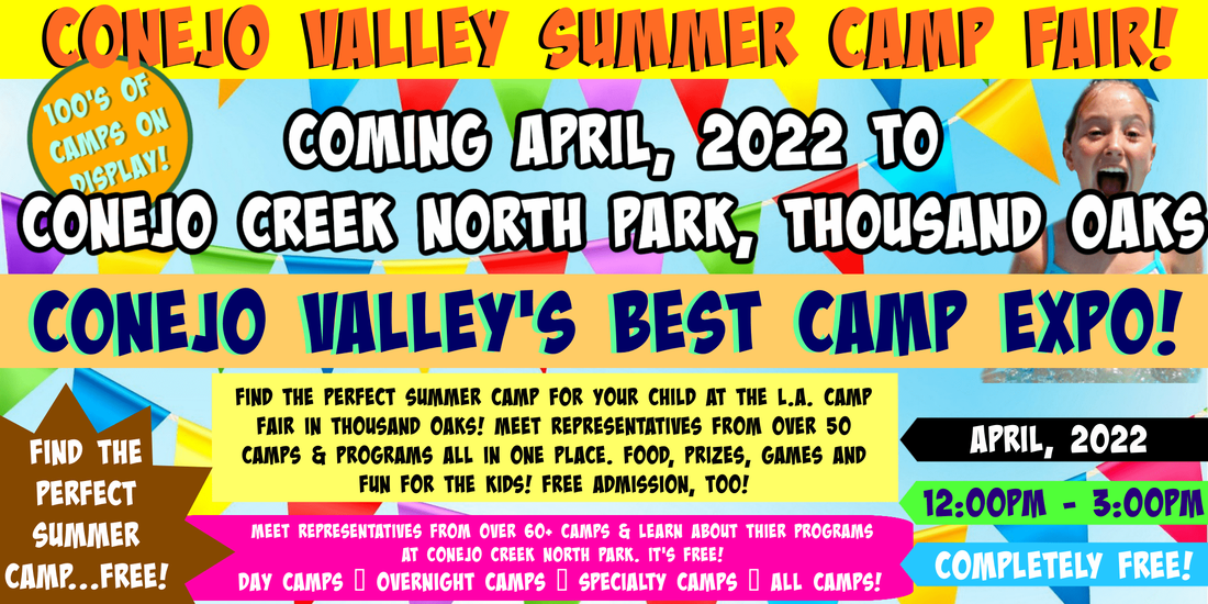 2022 Conejo Valley Camp Fair promotional banner.