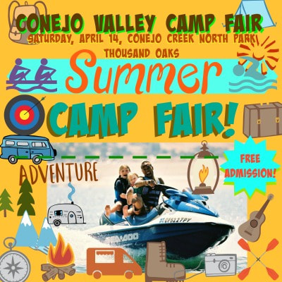 L.A. Camp Fair in Conejo Valley promotional flyer